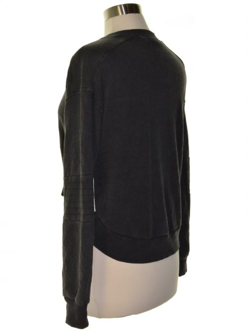 Material Girl Juniors Size Medium M Charcoal Sweatshirt Sweater