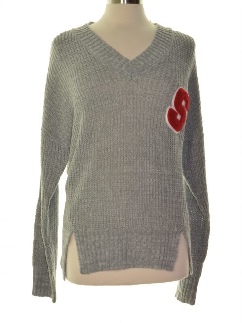 Ultra Flirt Juniors Size Medium M Grey Pullover Sweater