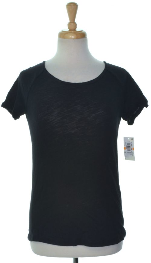 Maison Jules Women Size XS Black Basic T-Shirt Top