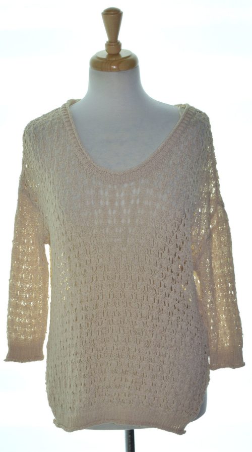 Rachel Roy Women Size Small S Beige Pullover Sweater