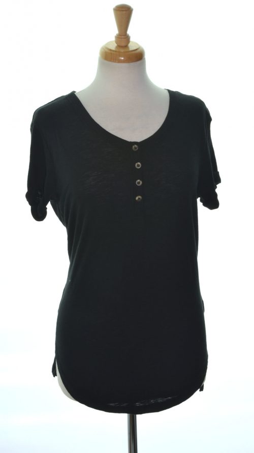 Rebellious One Juniors Size Small S Black Casual Top