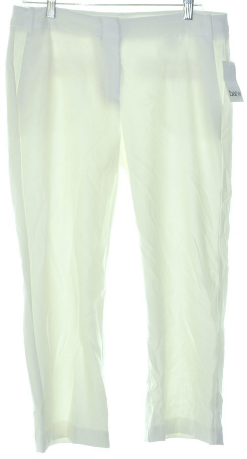 Bar III Women Size 10 White Cropped Pants