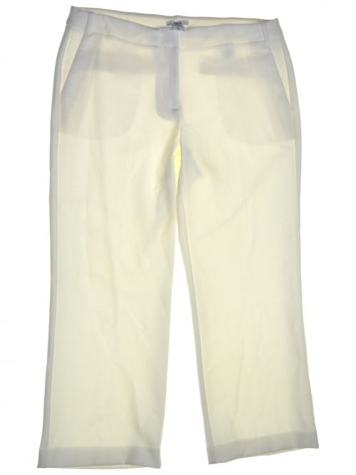 Bar III Women Size 10 White Cropped Pants