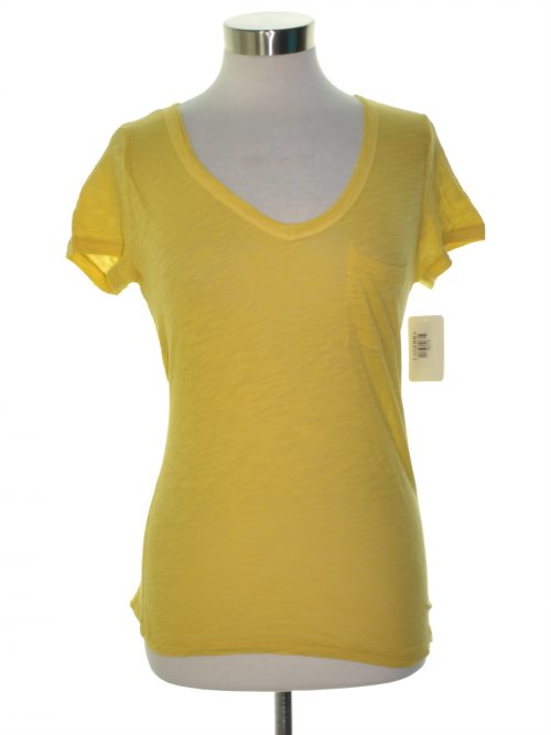 Maison Jules Women Size XS Yellow Basic T-Shirt Top