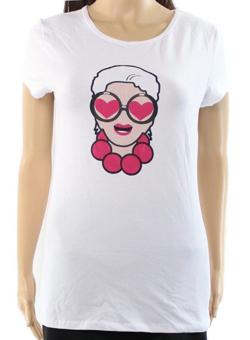 INC Women Size Large L White Graphic T-Shirt Top