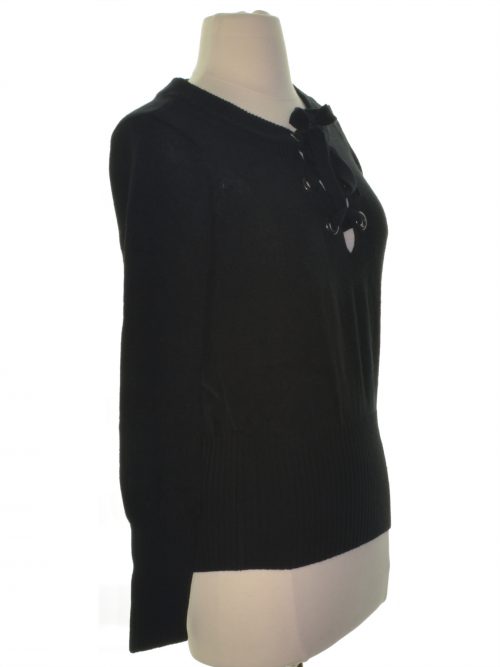 Bar III Women Size XS Black Casual Sweater