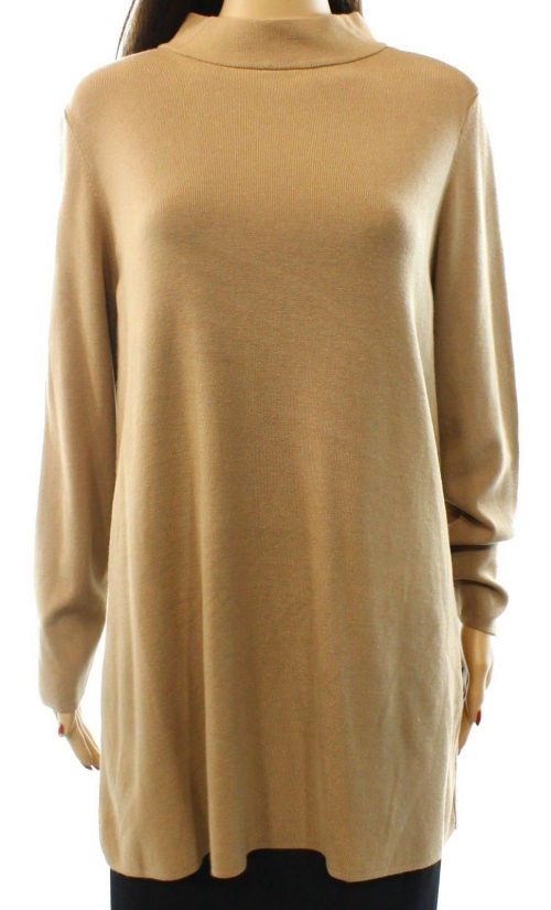 Alfani Women Size Medium M Tan Pullover Sweater