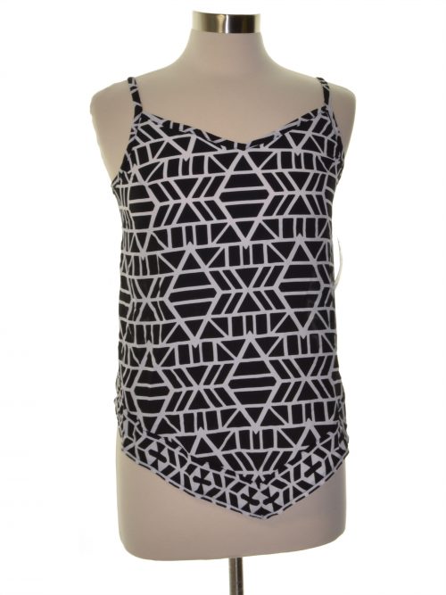 INC Petites Size 6P Black Tank Top