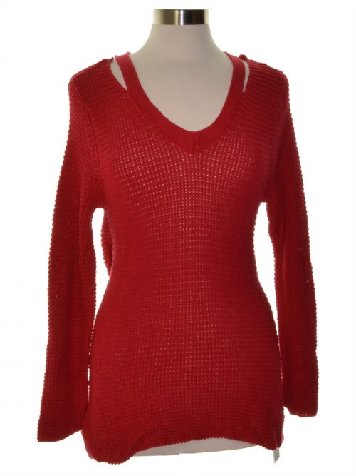 Style & Co. Petites Size PL Red Pullover Sweater