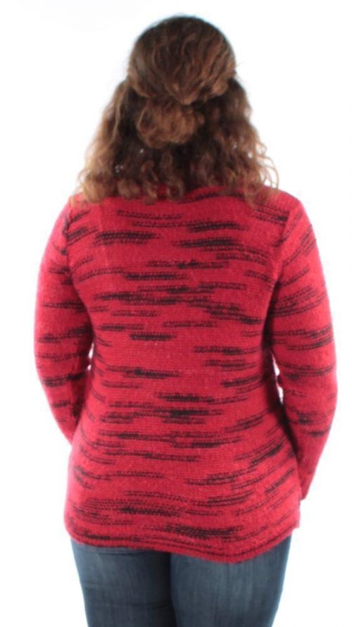 Kensie Women Size Large L Red Cowl Neck Sweater