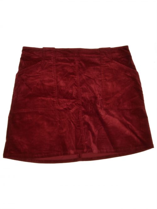 Maison Jules Women Size 0 Maroon A-Line Skirt