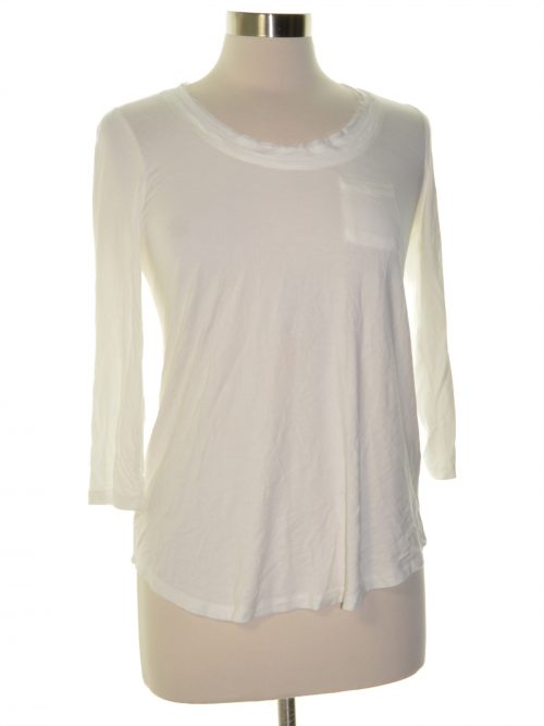 Maison Jules Women Size Small S White Knit Top