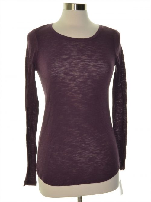 Maison Jules Women Size XS Purple Crewneck Top