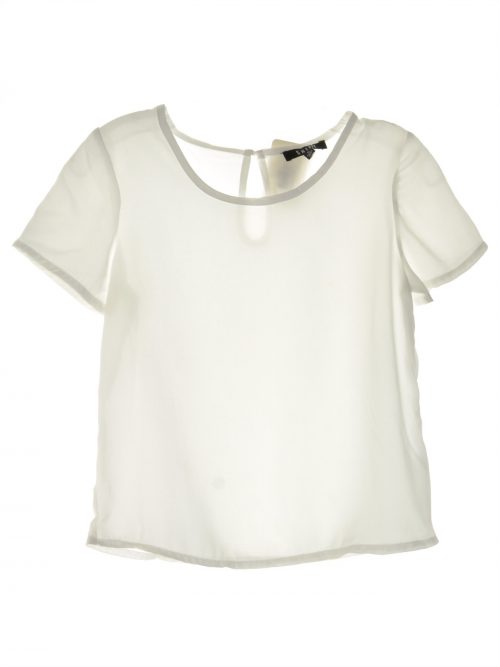 Shift Women Size Medium M White Pullover Top