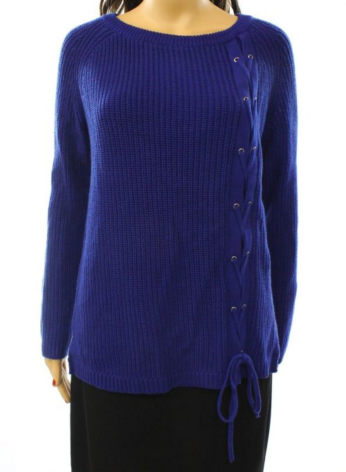 Grace Elements Women Size Medium M Blue Pullover Sweater