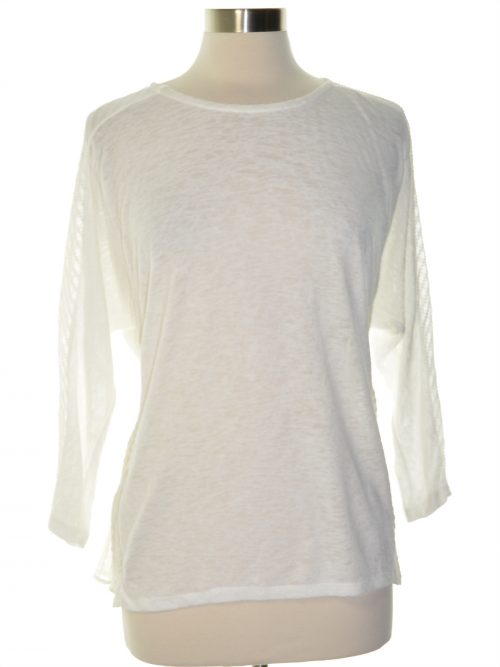 Alfani Women Size Small S White Scoop Neck Top