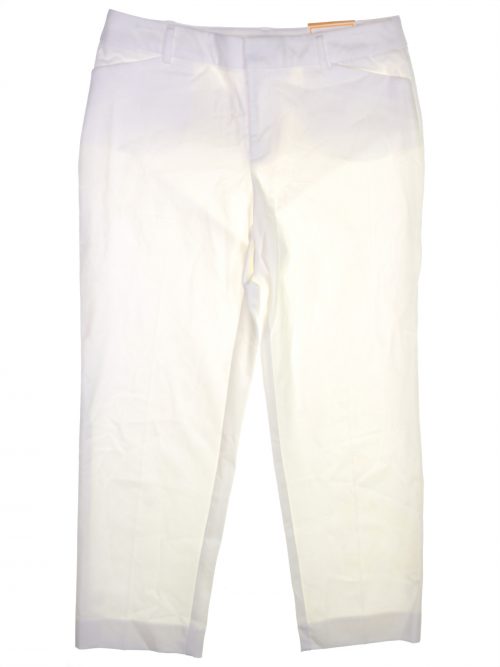 Charter Club Women Size 4 White Slim-Leg Pants