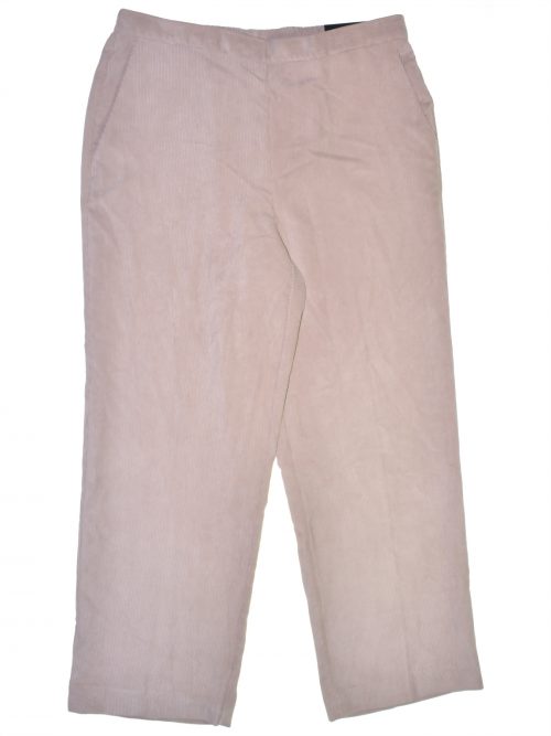 Alfred Dunner Women Size 12 Beige Corduroy Pants