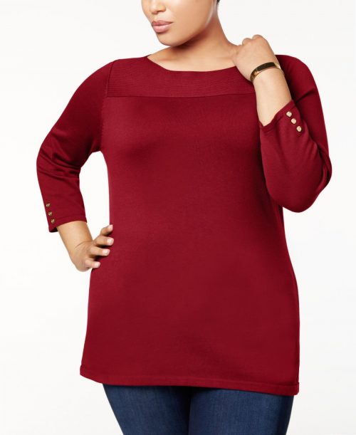 Karen Scott Plus Size 3X Sweatshirt Sweater