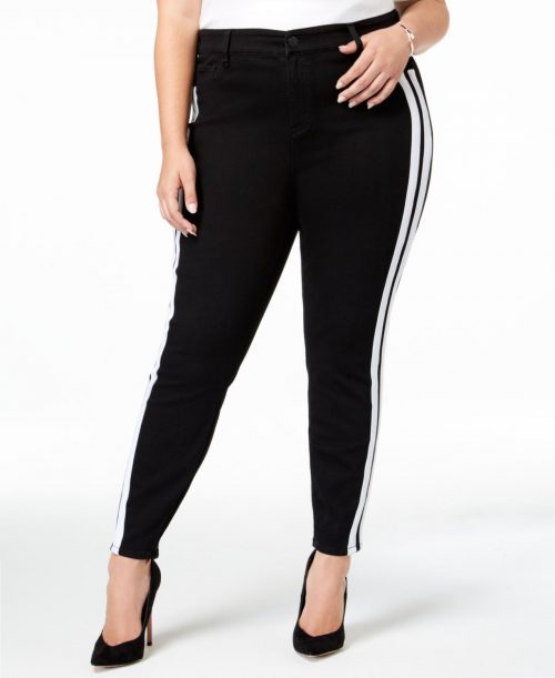 Celebrity Pink Plus Size 24W Black Skinny-Leg Jeans