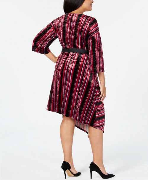 NY Collection Plus Size 1XP Multi Wrap Dress