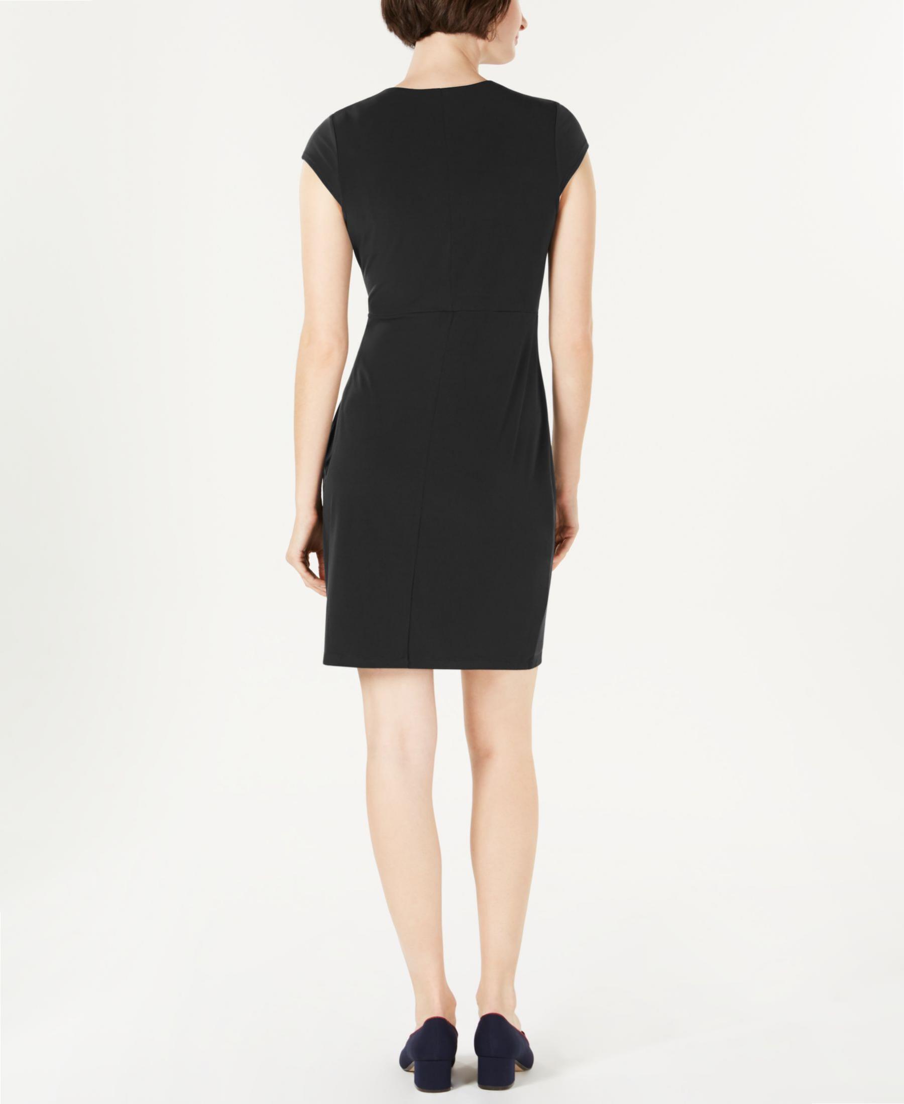 Charter Club Petites Size PP Black Sheath Dress | Canerra