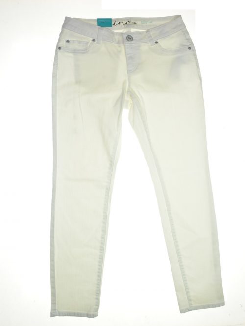 INC Women Size 16 White Skinny-Leg Jeans