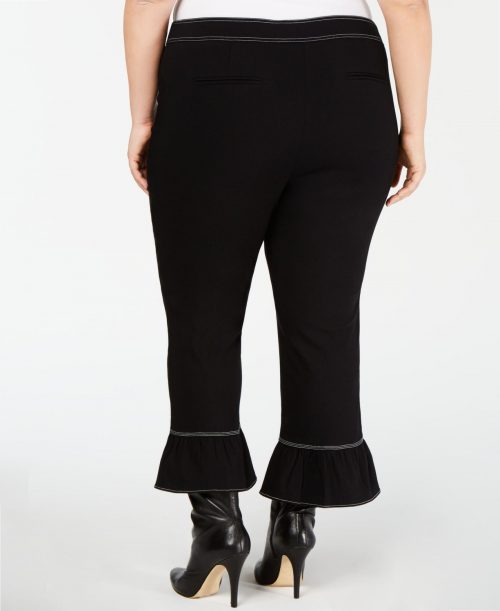 INC Plus Size 20W Black Flare Pants