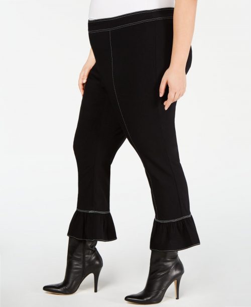 INC Plus Size 20W Black Flare Pants