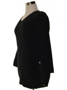 Style & Co. Women Size Small S Black Pullover Sweater