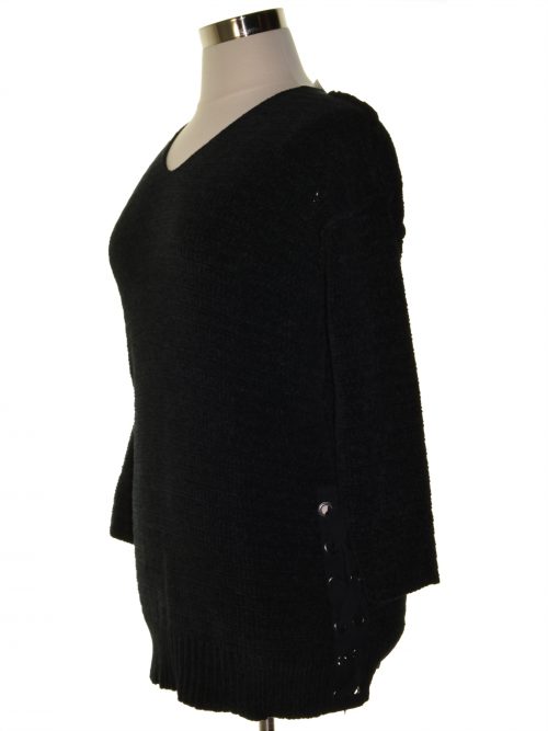 Style & Co. Women Size Small S Black Pullover Sweater