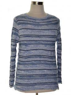 Style & Co. Women Size Large L Blue Pullover Sweater