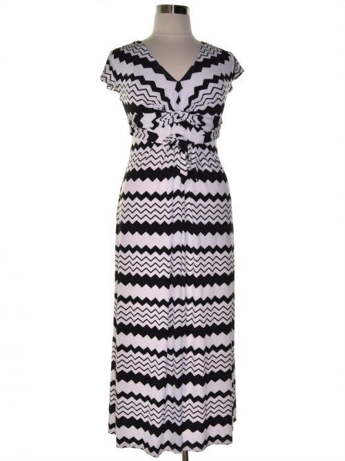 Thalia Sodi Women Size Small S Black White Maxi Dress