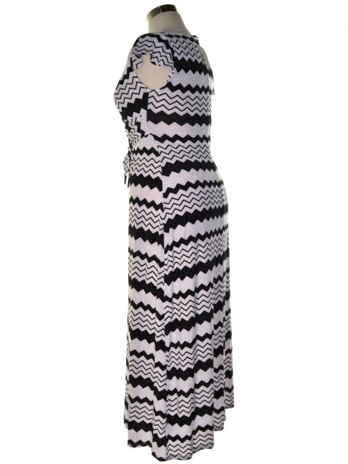 Thalia Sodi Women Size Small S Black White Maxi Dress