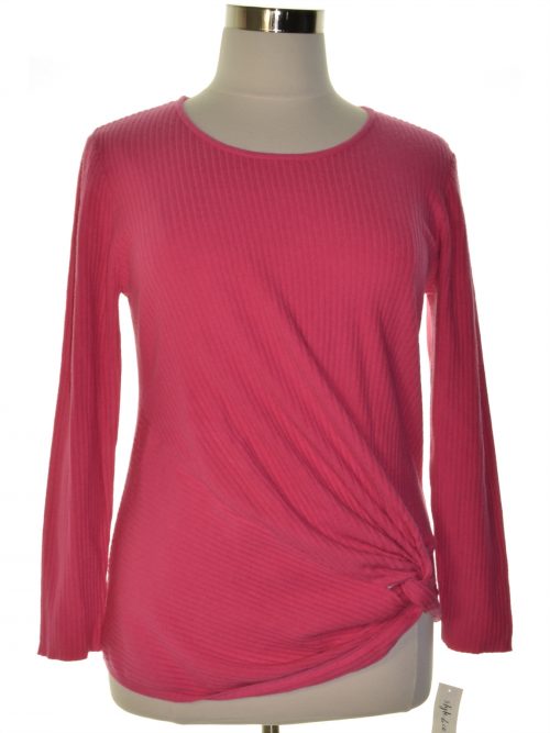 Style & Co. Women Size Large L Pink Pullover Sweater