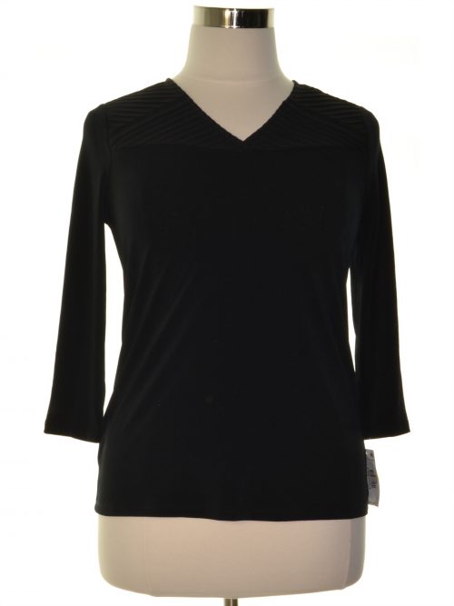 Charter Club Women Size Small S Black Pullover Top