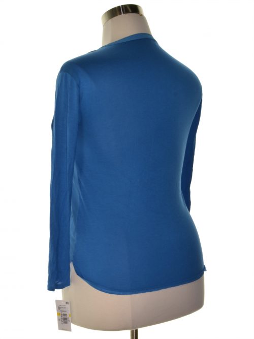 INC Petites Size PM Royal Blue Henley Top