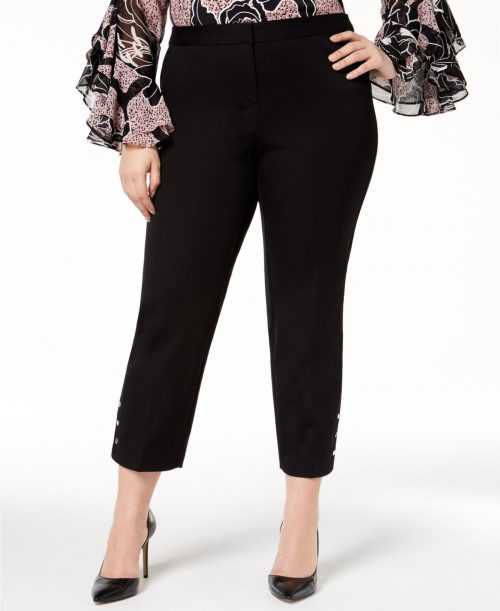 Alfani Plus Size 24W Black Ankle Pants