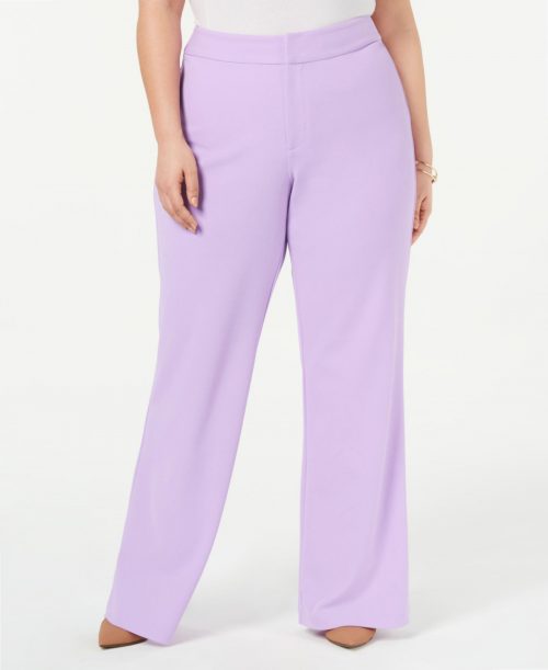 INC Plus Size 24W Lavender Wide Leg Pants