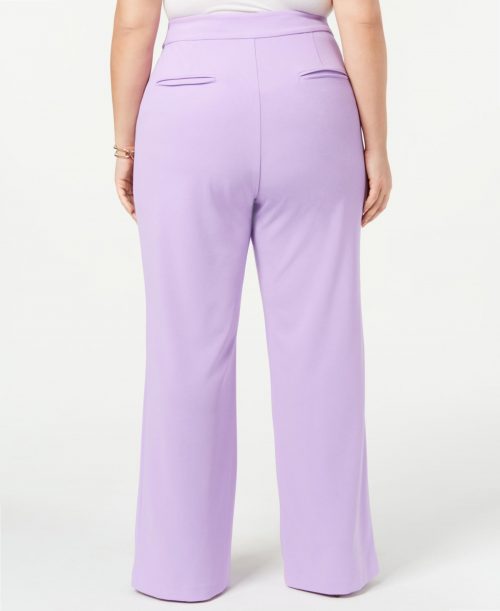 INC Plus Size 24W Lavender Wide Leg Pants