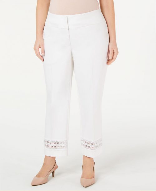 Alfani Plus Size 20W White Ankle Pants