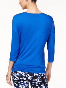 Thalia Sodi Women Size XS Royal Blue Pullover Top