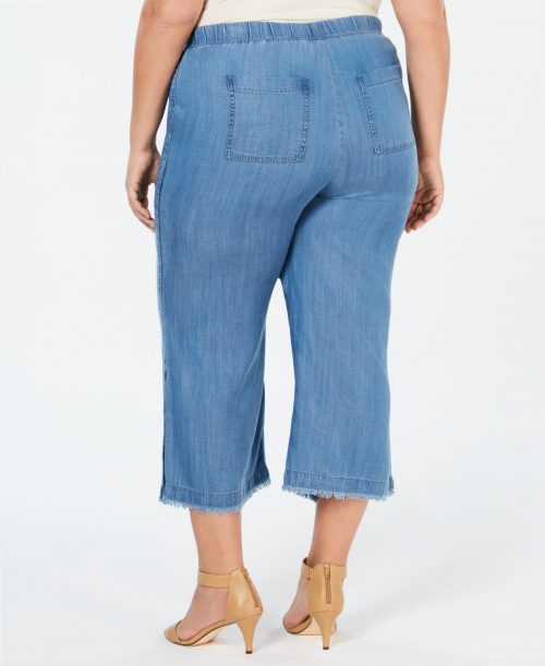 Style & Co. Plus Size 20W Blue Cropped Pants